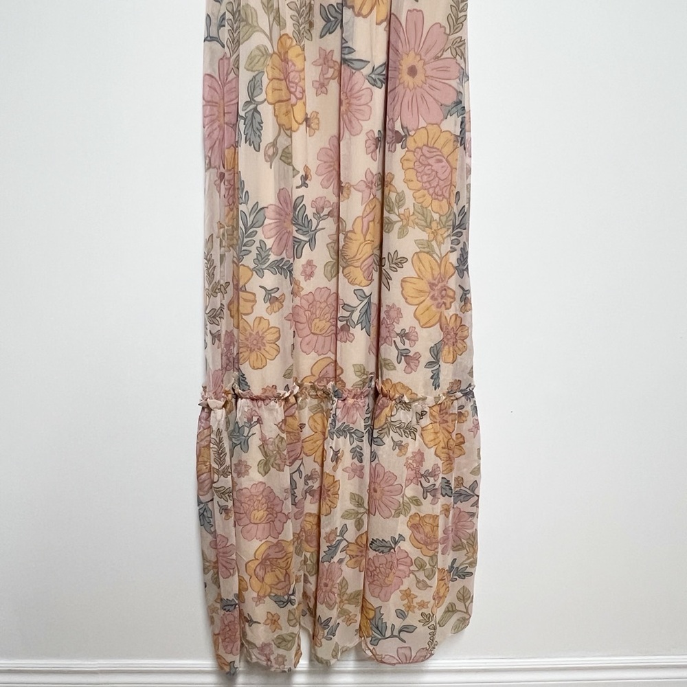 NWT Patrons Of Peace Anthropologie Floral Maxi Dress, Womens Size X Small - Picture 3 of 7